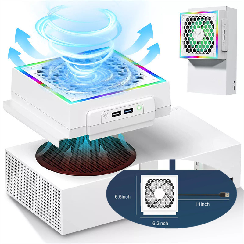 Gaming Console Xbox One - Ventilador de refrigeração led atmosfera luz