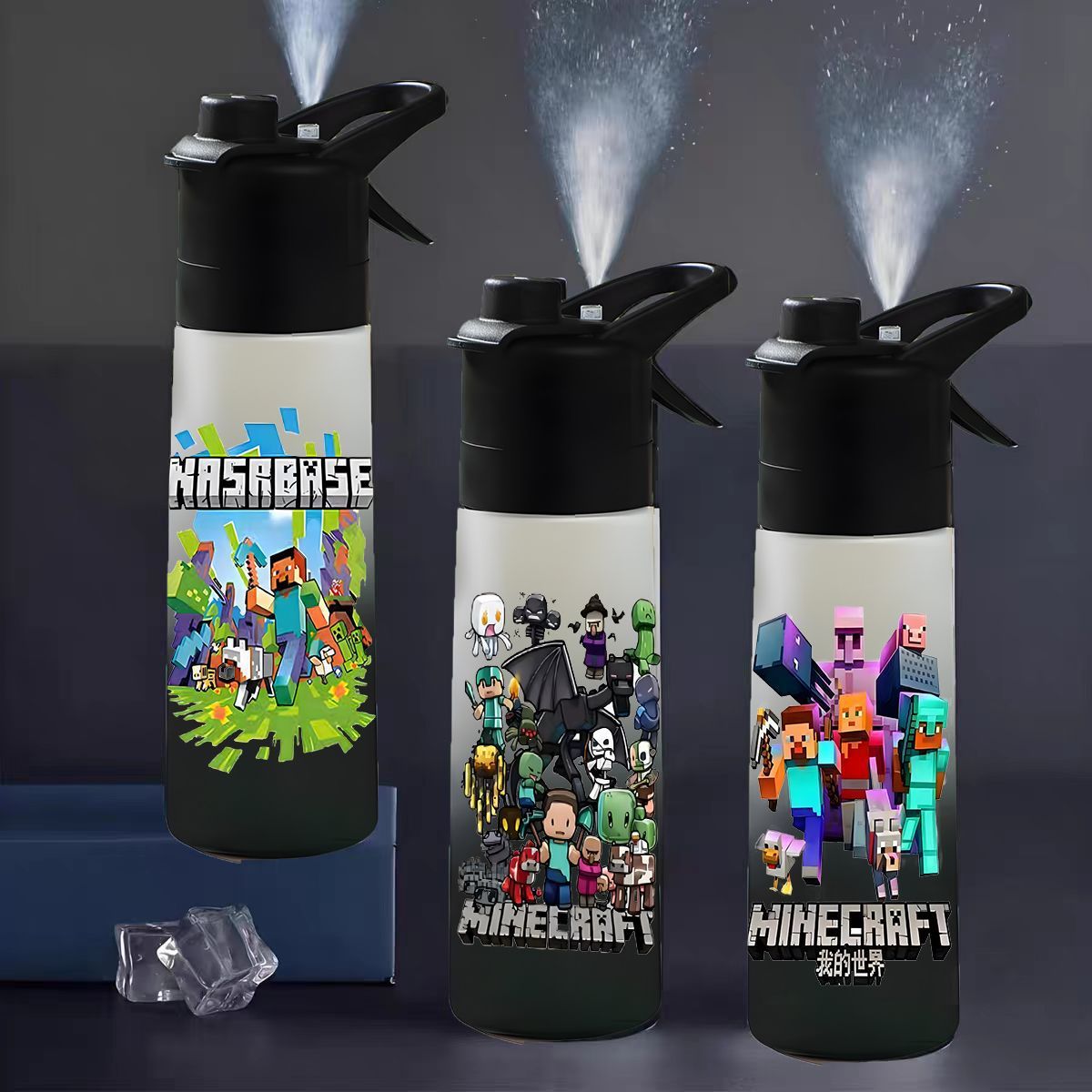 Gaming Console With Minecraft - Copo de água Minecraft de 650ml