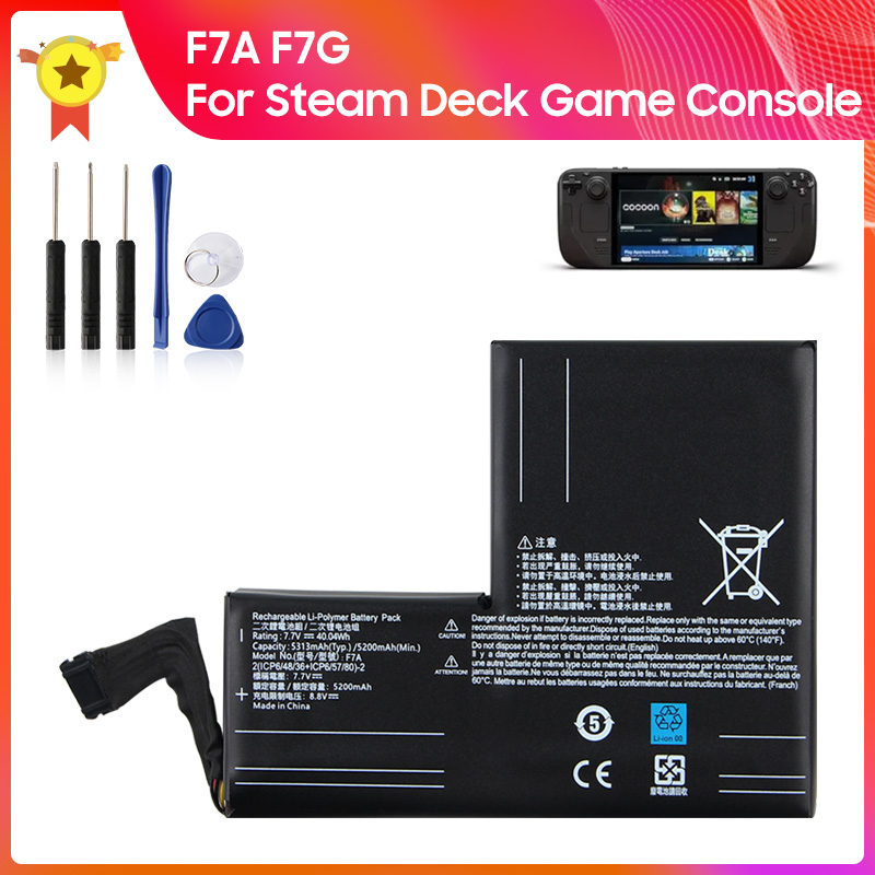 Gaming Console Steam Deck - Bateria F7A F7G para Console de