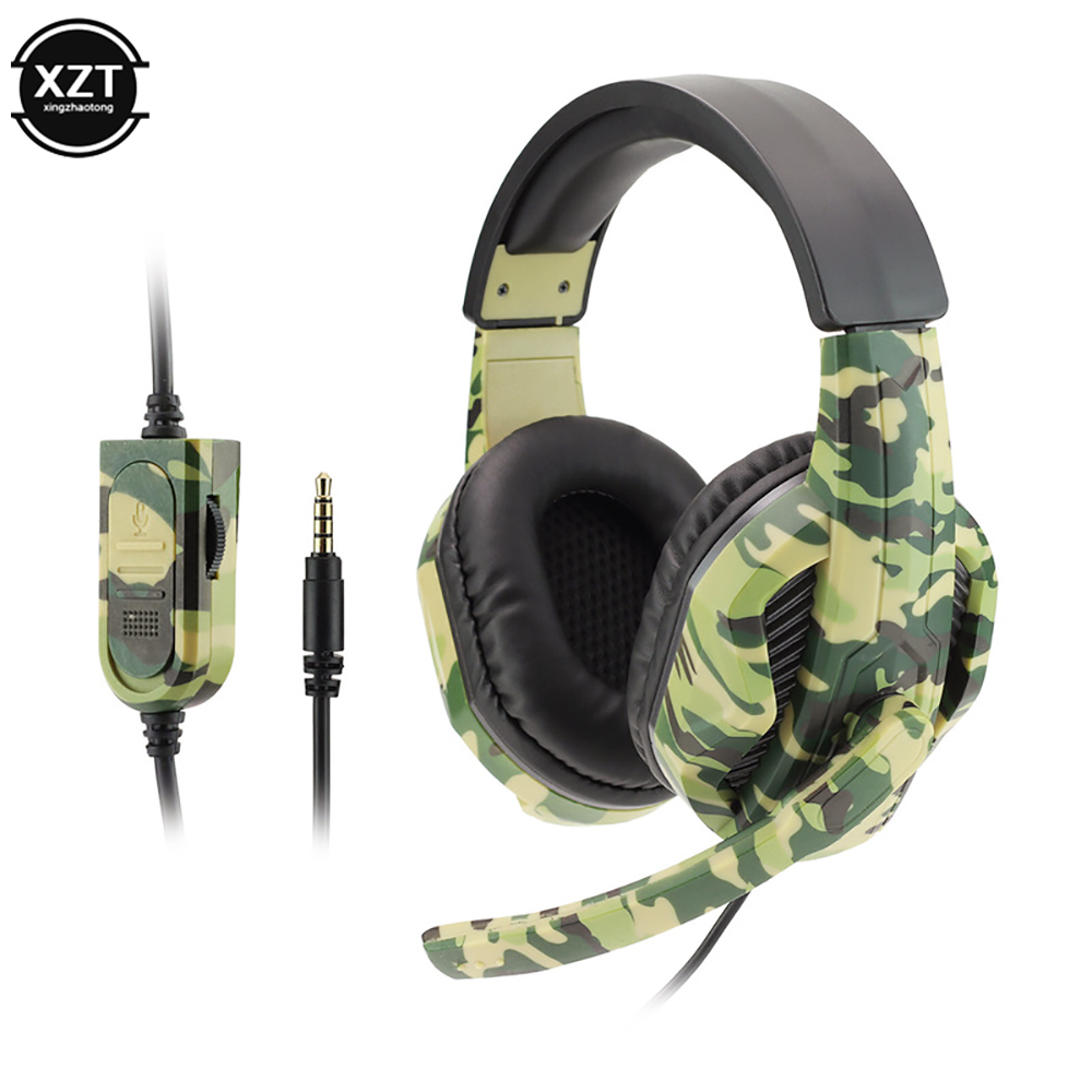 Gaming Console Xbox One - Camuflagem gaming headset 3.5mm aux jack