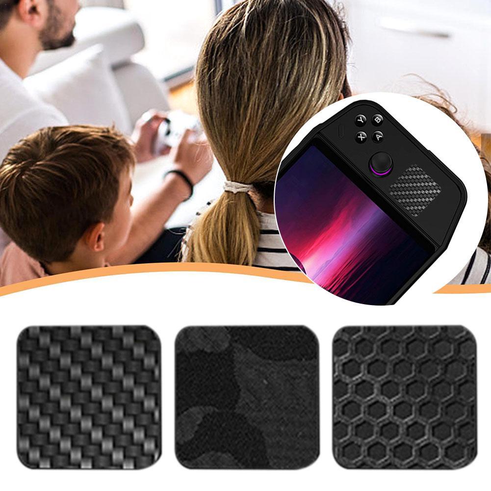 Gaming Console Kit - Padrão De Fibra De Carbono Adesivos