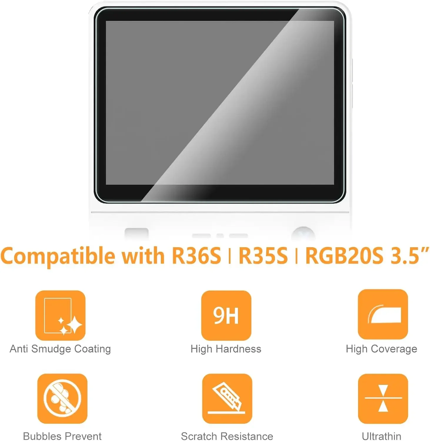 Estojo 4 em 1 + Vidro para Con - Gaming Console R36S avaliação e preço
