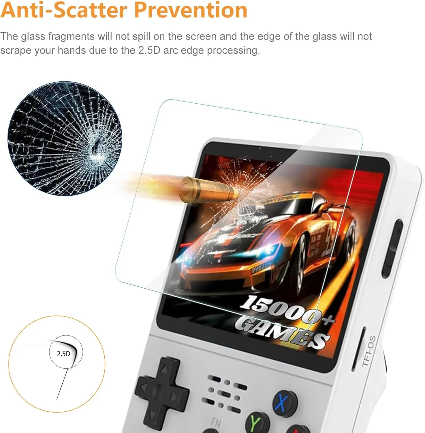 Estojo 4 em 1 + Vidro para Con - Gaming Console R36S avaliação e preço