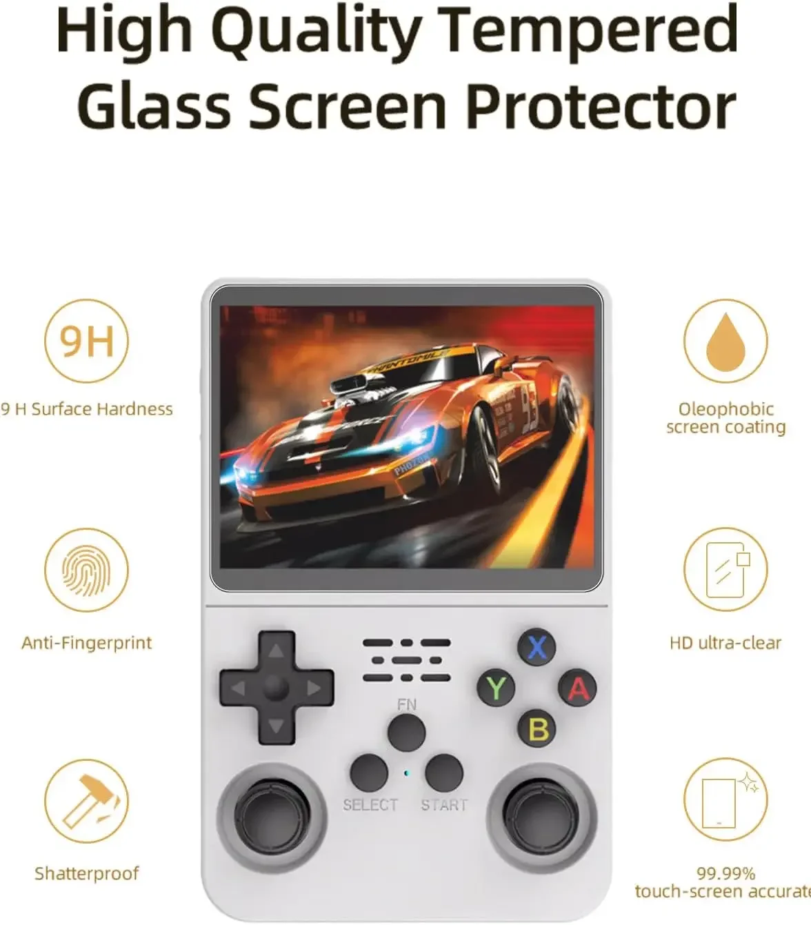 Estojo 4 em 1 + Vidro para Con - Gaming Console R36S avaliação e preço