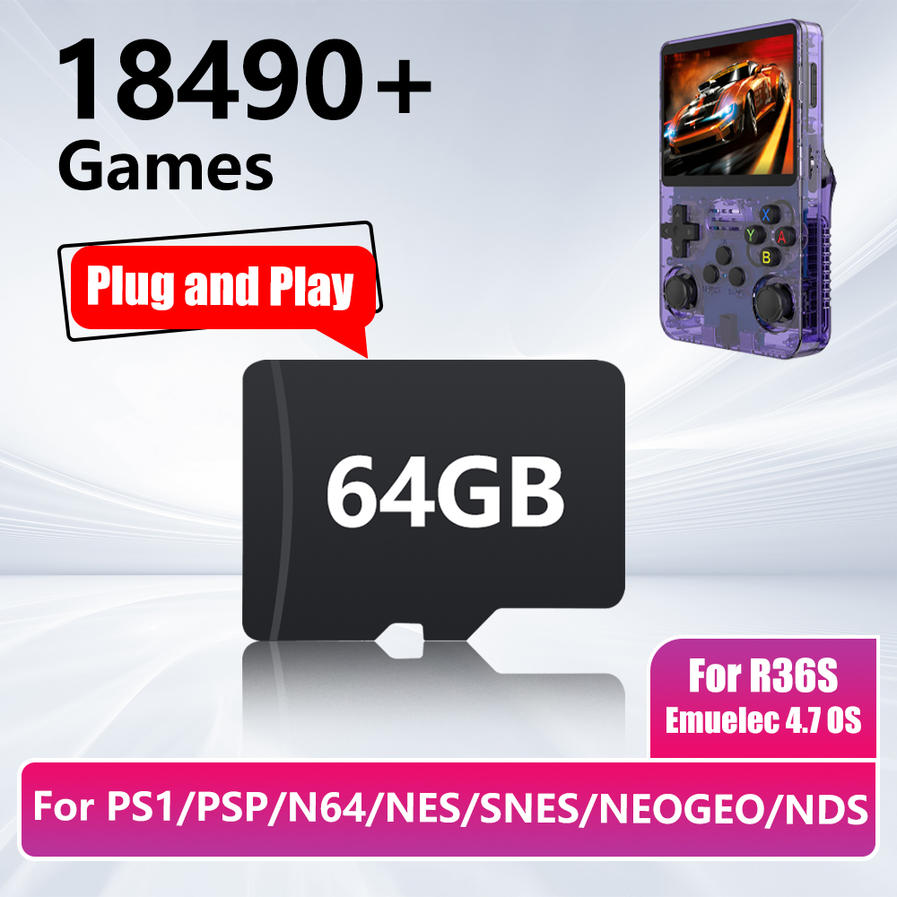 Cartão de Jogo de 64GB para Co - Gaming Console R36S avaliação e preço