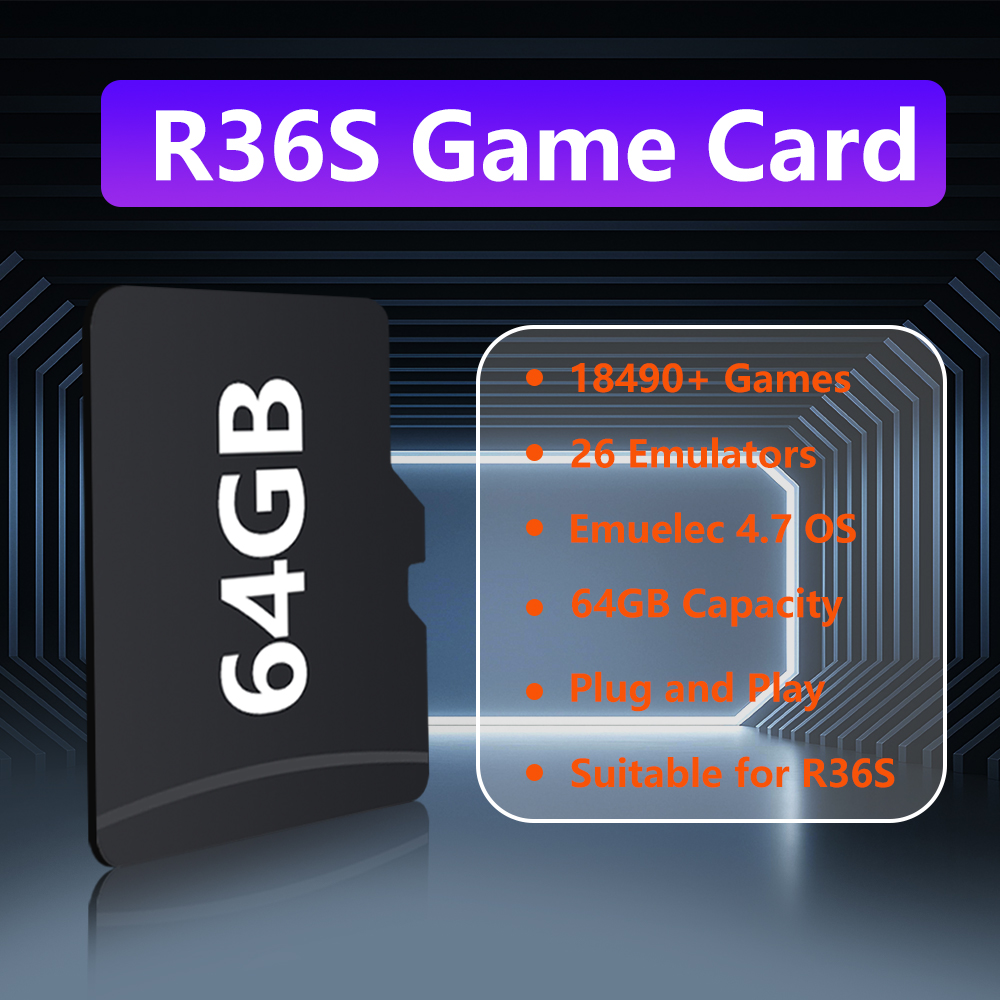 Cartão de Jogo de 64GB para Co - Gaming Console R36S avaliação e preço