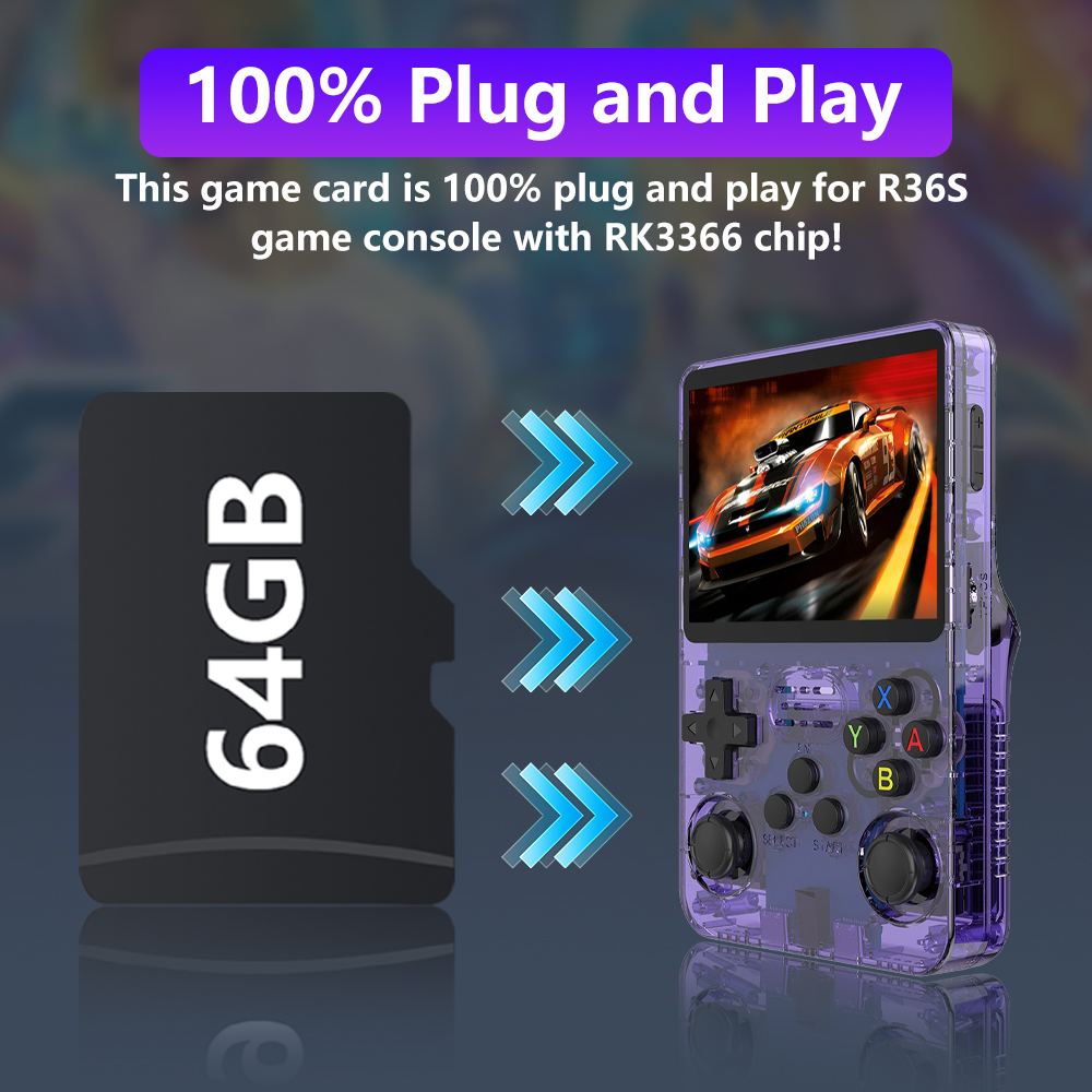 Cartão de Jogo de 64GB para Co - Gaming Console R36S avaliação e preço