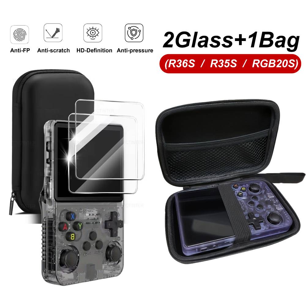 Bolsa de armazenamento 3 em 1  - Gaming Console R36S avaliação e preço