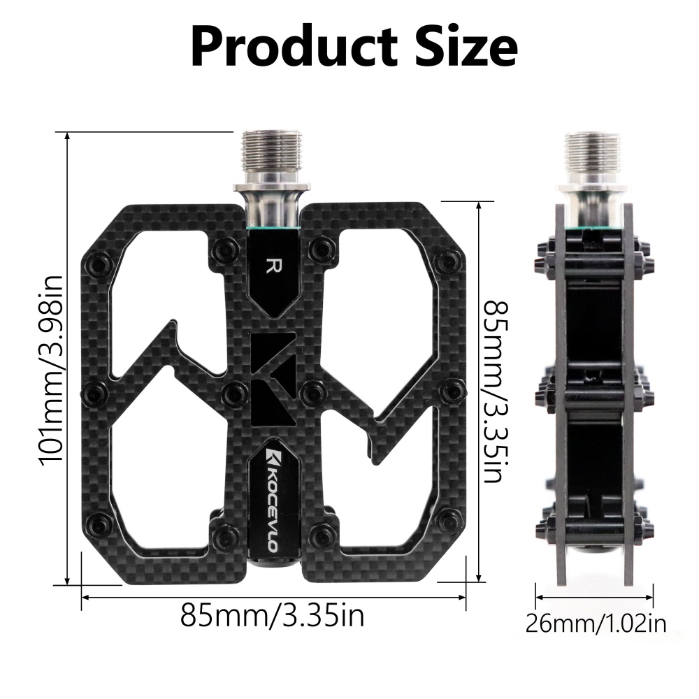 KOCEVLO Pedal de fibra de carb - Racing Pedal Set avaliação e preço