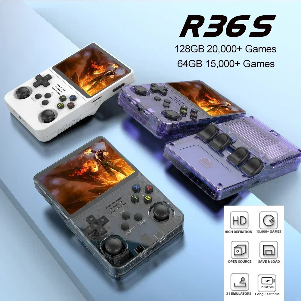 Console de jogos portátil r36s - Gaming Console Minecraft avaliação e preço