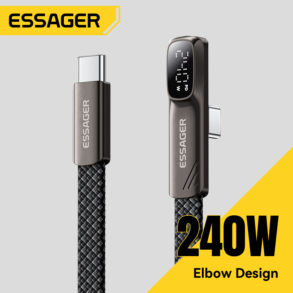 Cabo USB Tipo C Essager Elbow  - Gaming Console Ipad avaliação e preço