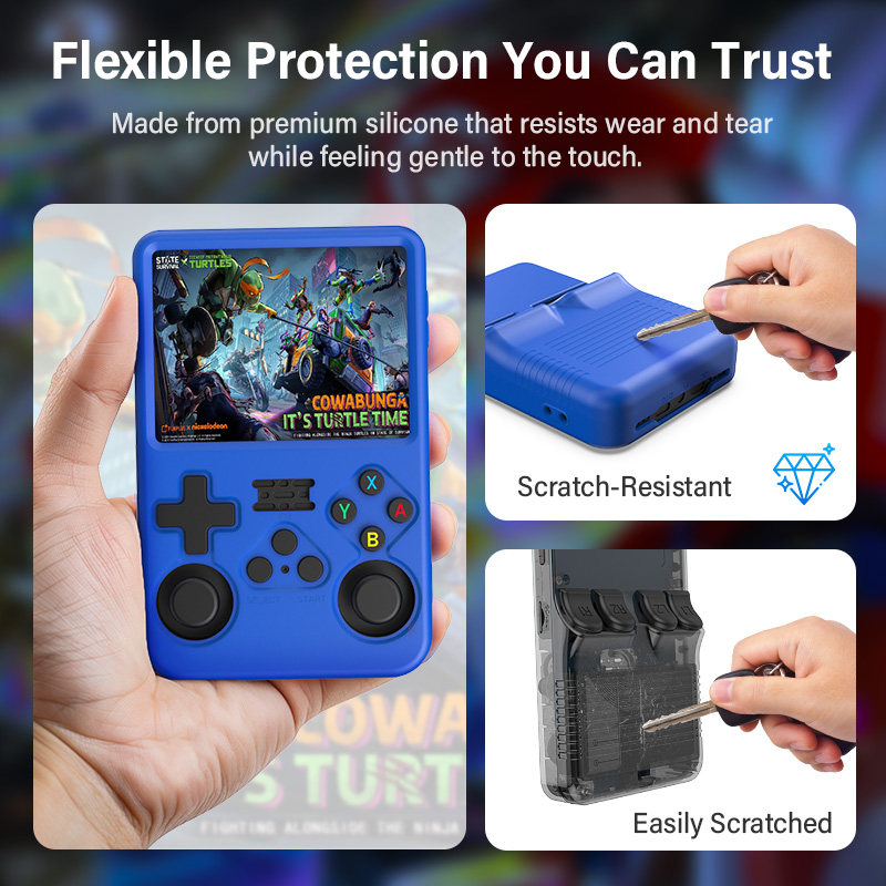Capa protetora de silicone col - Gaming Console R36S avaliação e preço