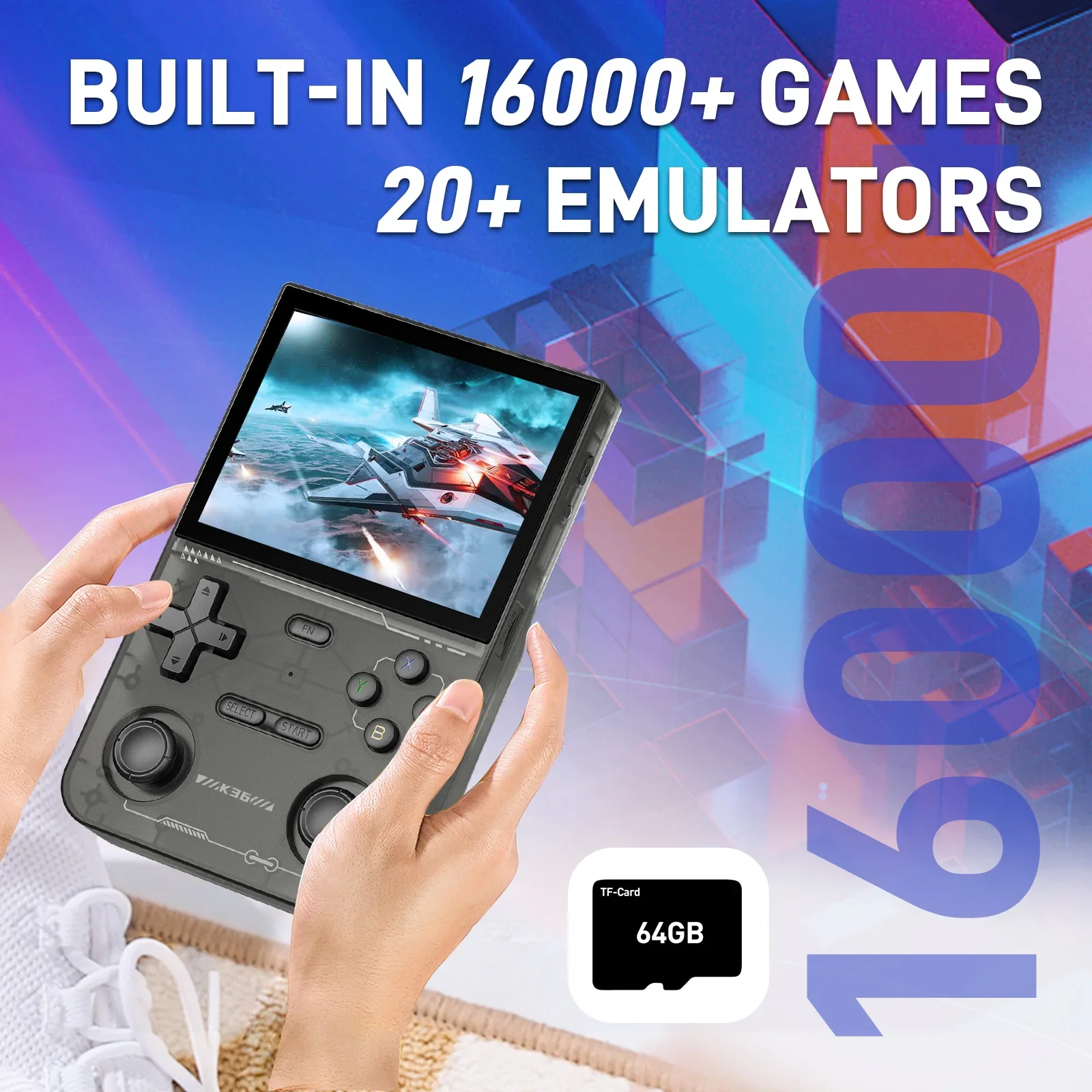 Gaminja k36 3.5 Polegada tela  - Gaming Console K36 avaliação e preço