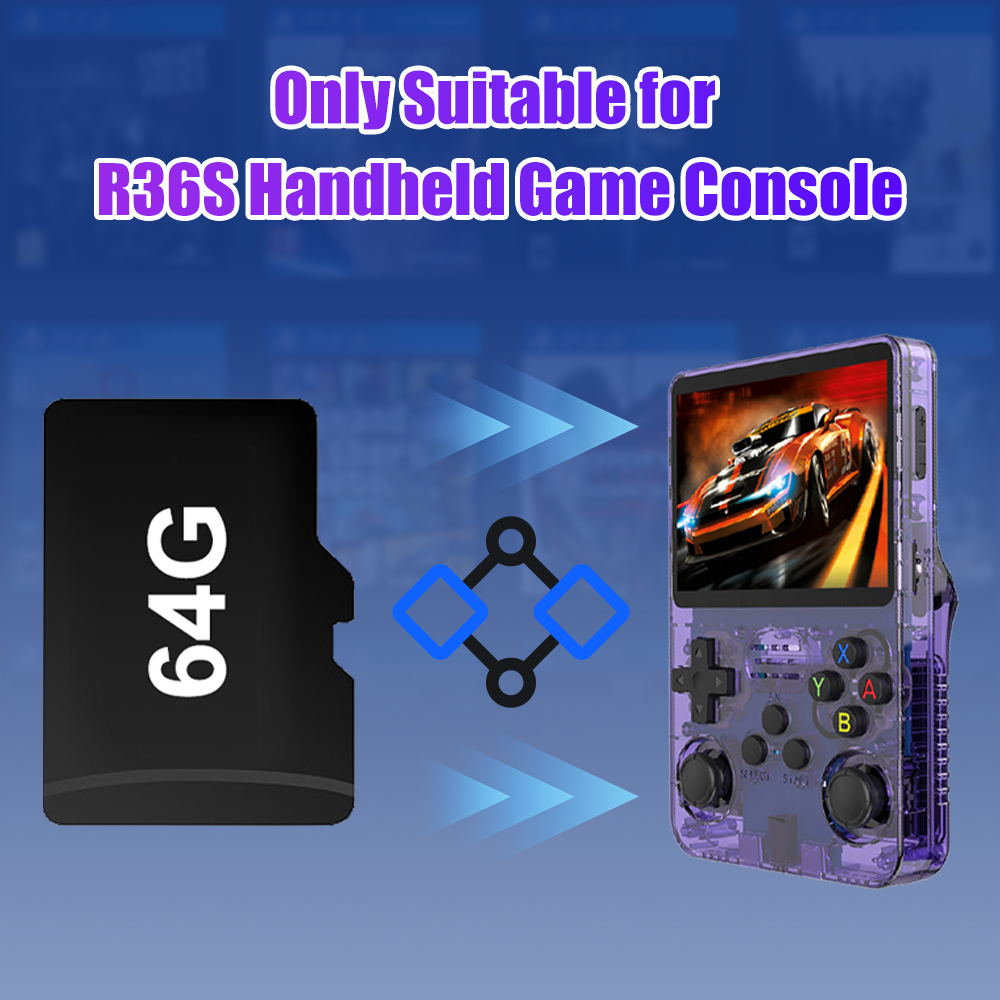 Cartão tf de jogo 64g para con - Gaming Console R36S avaliação e preço