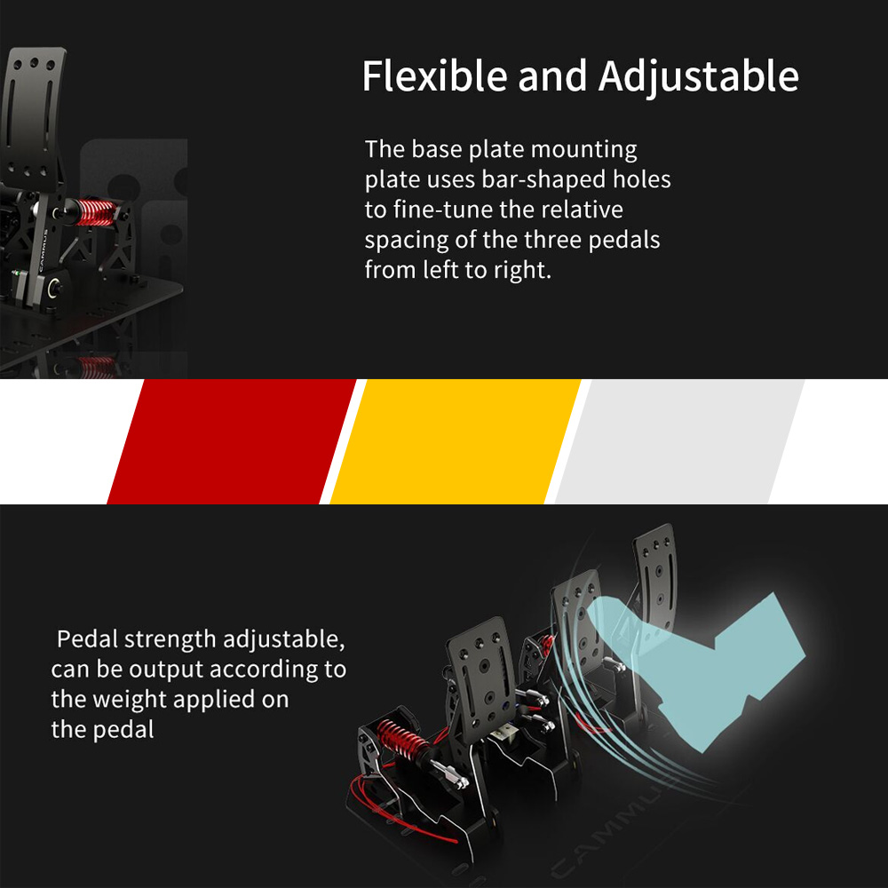Pedais de célula de carga CAMM - Racing Pedal Set avaliação e preço
