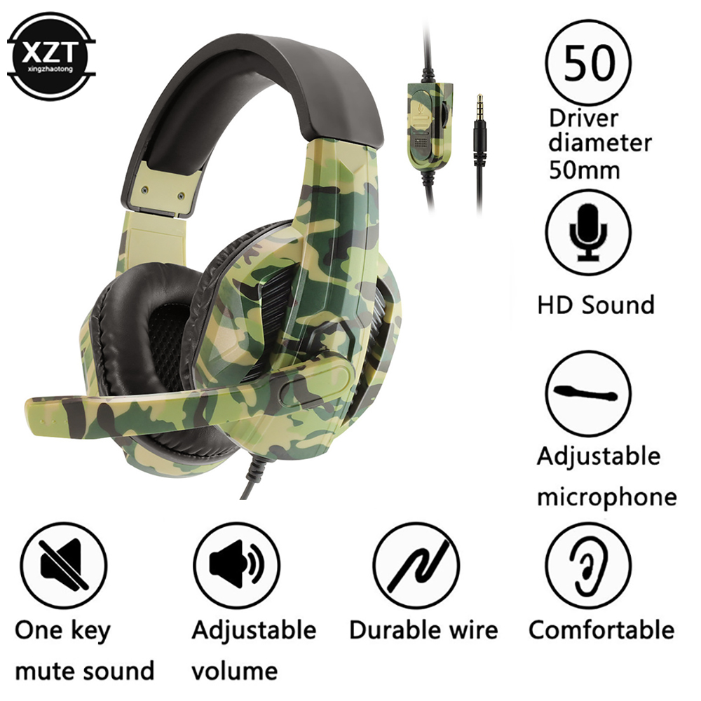 Camuflagem gaming headset 3.5m - Gaming Console Xbox One avaliação e preço